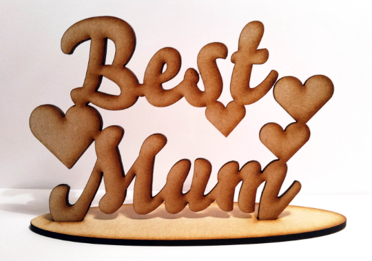 Mom Is Where The Heart Is Laser Cut Wood 