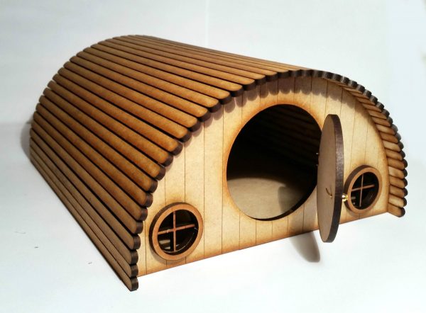 Handmade Fairy Hobbit House 3D opening Elf Wooden Laser Cut Fairies Pixies