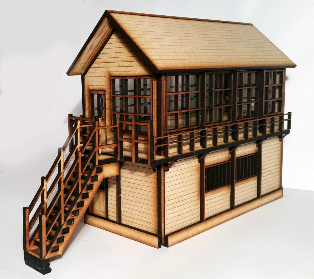 Model railway Signal Box O Gauge 145 Lazzylozlasercutter