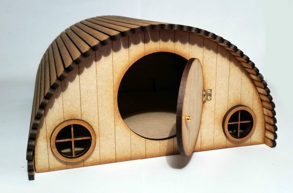 Handmade Fairy Hobbit House 3D opening Elf Wooden Laser Cut Fairies Pixies - Image 2