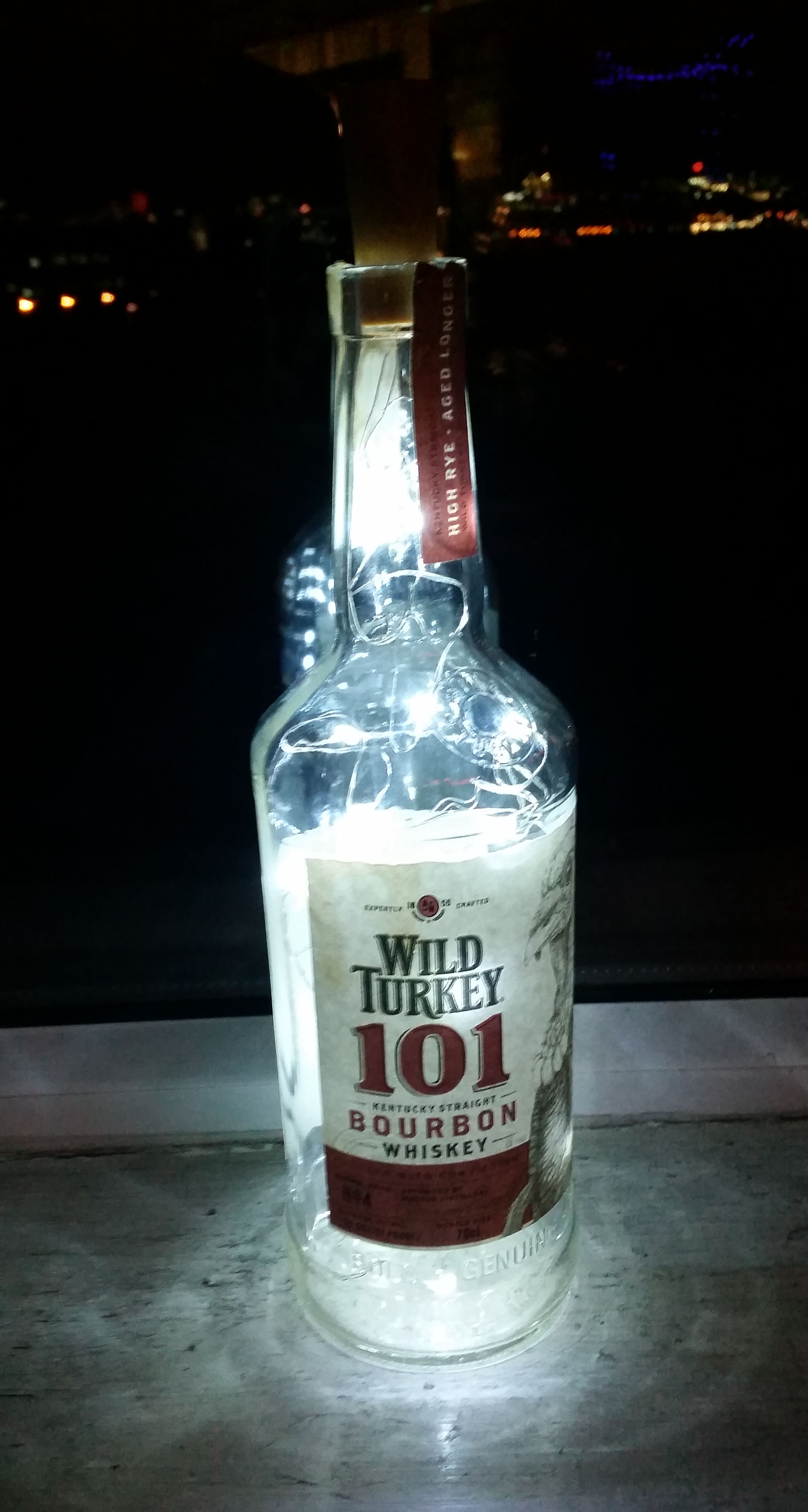 Wild Turkey Bourbon Bottle Light Illuminated gift Lamp 101 - Image 2