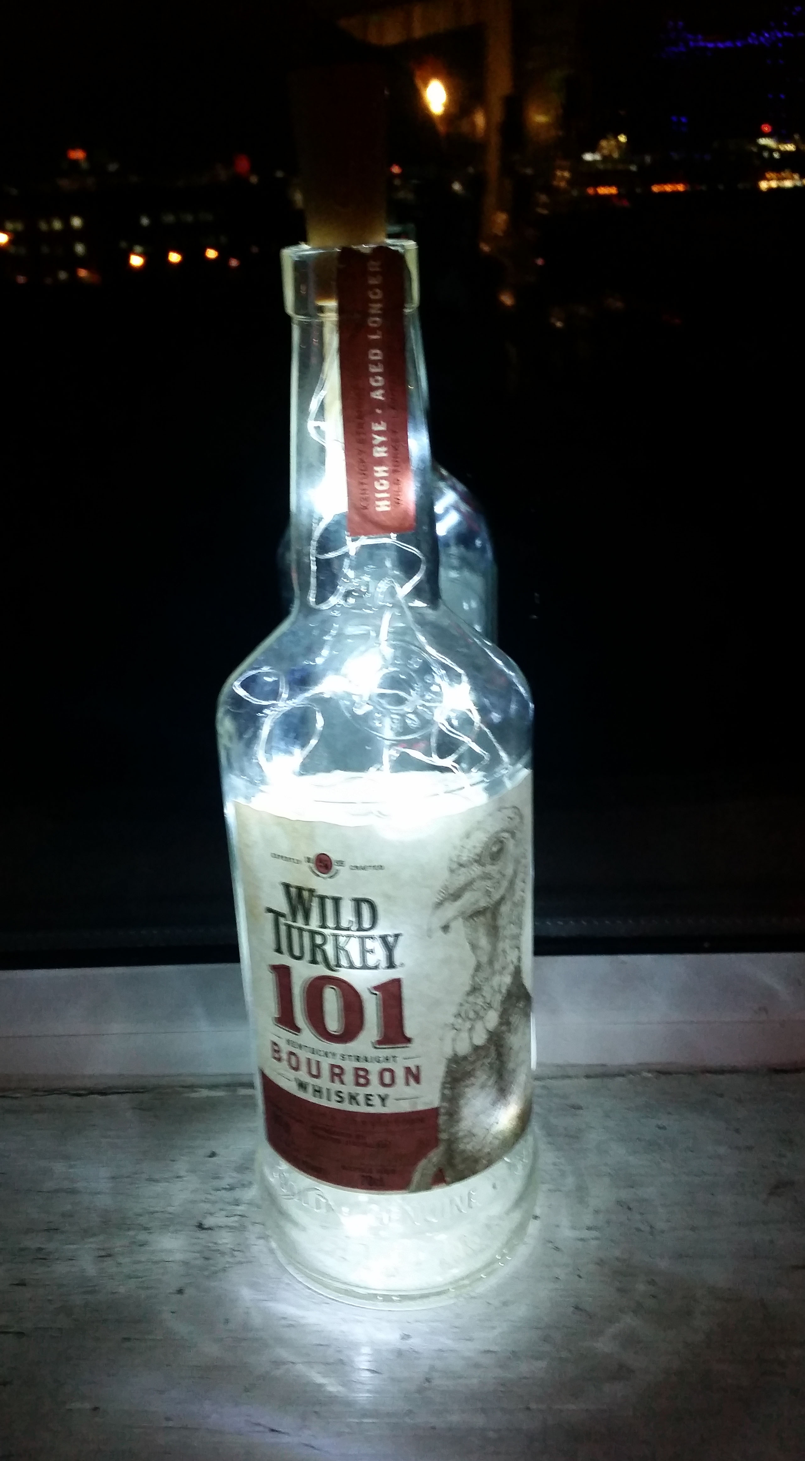 Wild Turkey Bourbon Bottle Light Illuminated gift Lamp 101