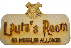 Personalised Harry Potter Theme Wooden Kids Bedroom Sign Childrens room ...