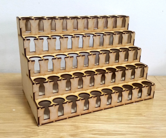 War game paint pot storage holder - tt combat - vallejo/warpaint size - 50 paint slots