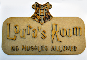 Personalised Harry Potter Theme Wooden Kids Bedroom Sign Childrens room ...