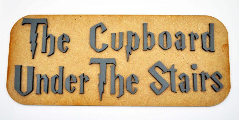 The Cupboard Under The Stairs harry potter inspired sign room bedroom ...